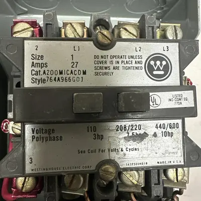 Used WESTINGHOUSE A200W1CACDW Starters | Surplus Asset Holdings #1205244