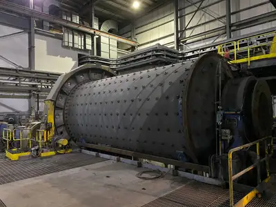 11'-6" X 22' Horizontal Ball Mill w/ 1100 kW WEG Motor