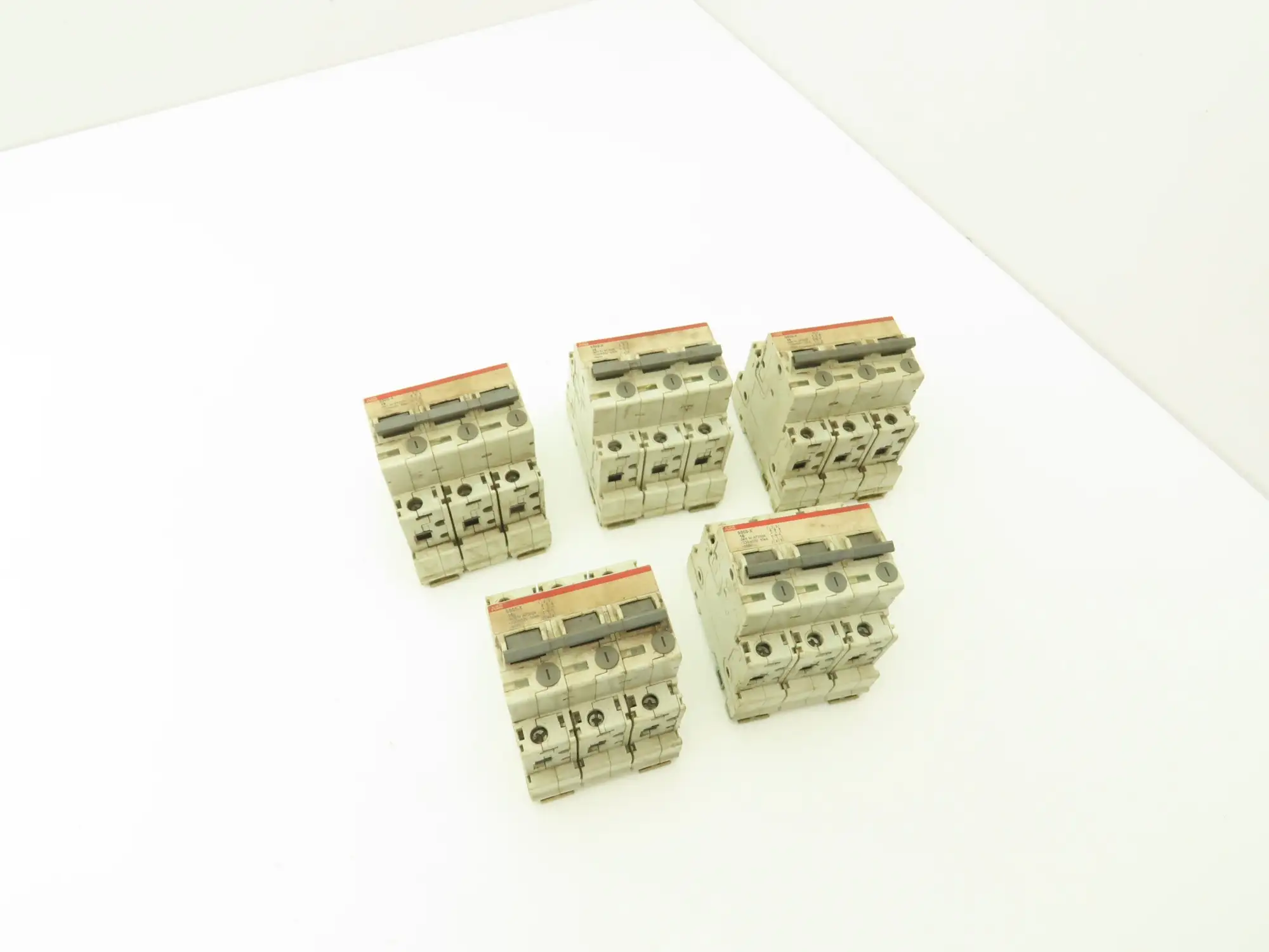 ABB S503-X16 3-Pole Circuit Breaker 16A 230/400V DIN Mountable Lot of 5