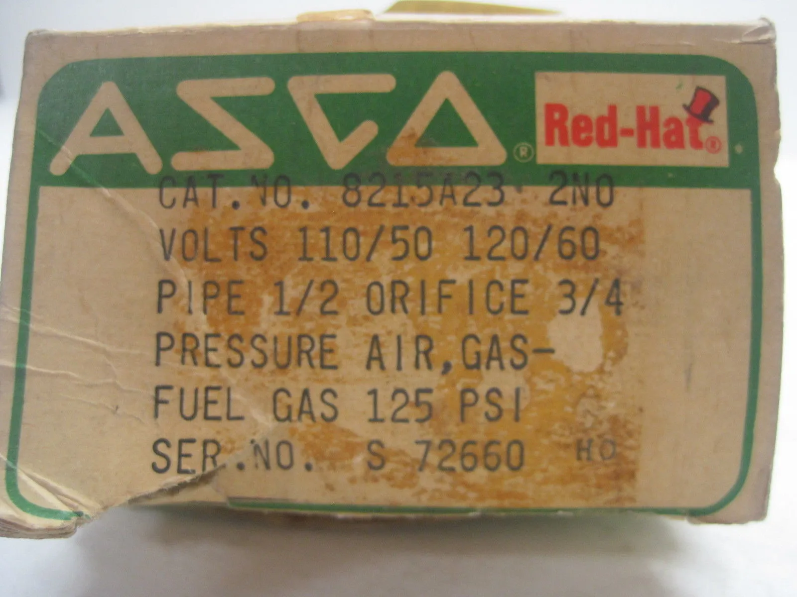 New Asco Red Hat 8215A23-2N0 Solenoid Valve 8215A232N0