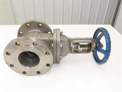 Sharpe 35116 4" Gate Valve ANSI Class 150 275psi @ 100° F CF8M SS Rising Stem