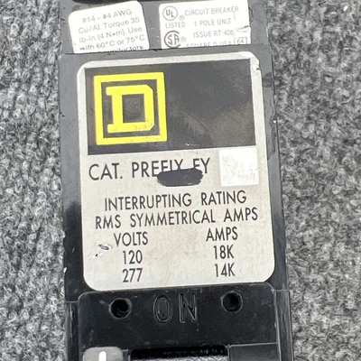 Used Square D ["FY14020", "FY14020A", "FY14020B", "FY14020C"] Circuit Breakers California US | Davliegogo LLC #1705862