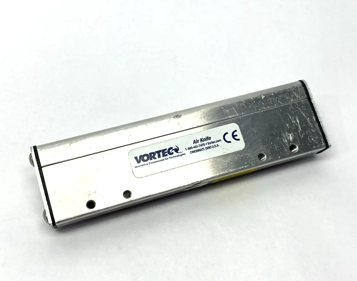 Used Vortec Aluminum Air Knife, Single Inlet, 1/4" FNPT, 6" Knife Length Air Tools, DC Electrical Tools & Accessories Michigan US | Maverick Industrial Sales #1454330
