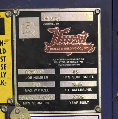 Used 2006 HURST 4VT-X-30-150 Boilers Florida US | C3 SURPLUS LLC #1486532