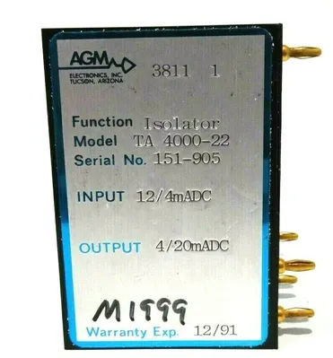 USED AGM ELECTRONICS TA-4000-22 ISOLATOR 12/4 MADC TA400022