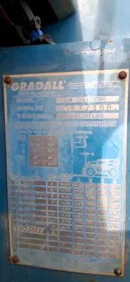 6,000 LB X 24' GRADALL MODEL #524 OFF ROAD TELEHANDLER, WITH SOLID RUBBER TIRES: YOBRO #25163
