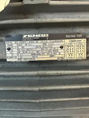 Used ZENAR 01-5827C-1 Motors (misc) | Surplus Asset Holdings #1205549