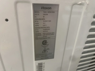 Used KTAXON WINDOW Air Conditioning Equipment Michigan US | Miedema Asset Management Group #1341030