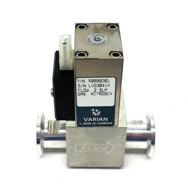 USED VARIAN NITROGEN GAS VALVE 2SLM FLOW