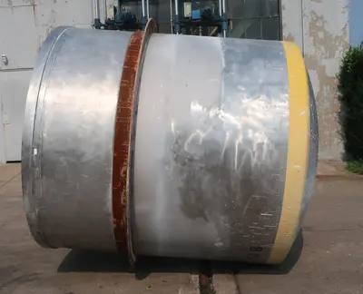 SPC8794  Tank 1500 gallon vertical tank, Stainless Steel, dish
