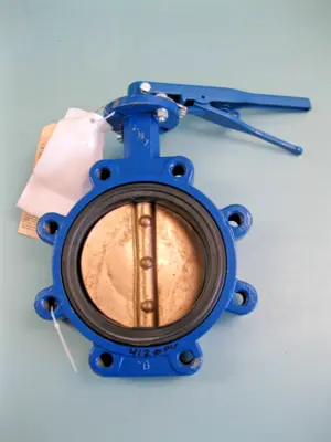 6" ABZ 203-060-000 (102-819) Lug-Style Butterfly Valve DI/Al Br/Buna NEW D20