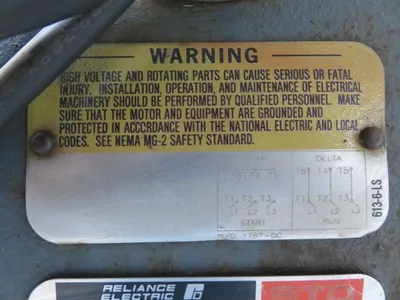 150 hp Reliance Electric Duty Master AC Motor, 1770 Rpm