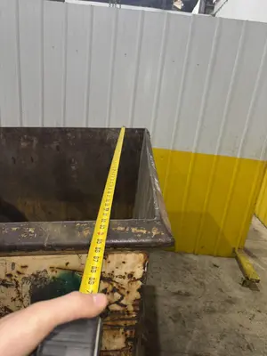 60" X 65" X 50" DUMP HOPPER: STOCK #22892