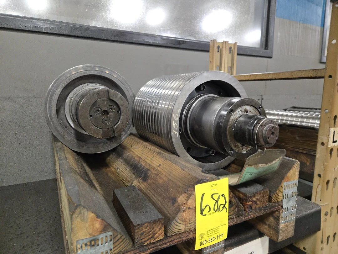 (2) OD Grind Drum Spindle