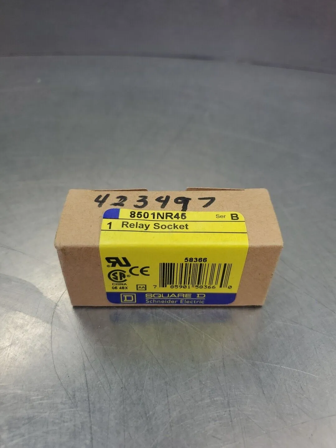 SQUARE D 8501NR45 Ser B. RELAY SOCKET BASE. 4C-43