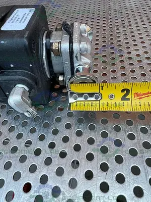 USED ITT PURE FLO .5-316L-RA20MAX-CWP150 DIAPHRAGM VALVE W/ 1/2" SANITARY FITTING