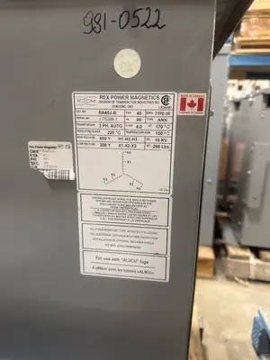 45 KVA - 600V to 208V 3 Phase Auto-Transformer
