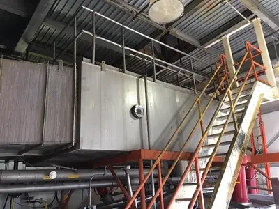 Spray dryer 7,000 lbs. Per hour evap. V-bottom dryer three nozzles #3653507