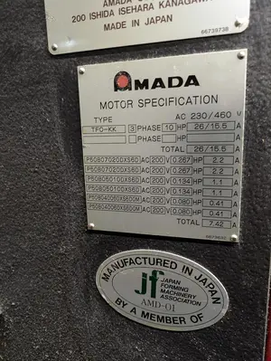 Used AMADA FBD-8025NT Press Brakes Ontario CA | MANUFACTURING SOLUTIONS #1506472