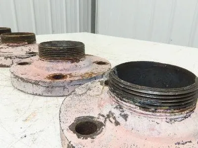 Weldbend 3" Butt Weld Flange x 3" NPT Pipe Nipple #150  Lot of 4
