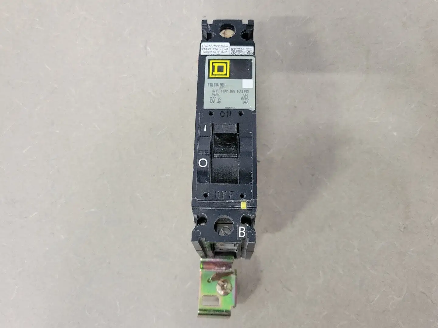 USED SQUARE D FH16015B