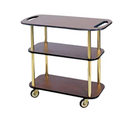 Geneva Rectangular Dessert Cart w/ Multi-Tiered Design - Mahogany (36104)