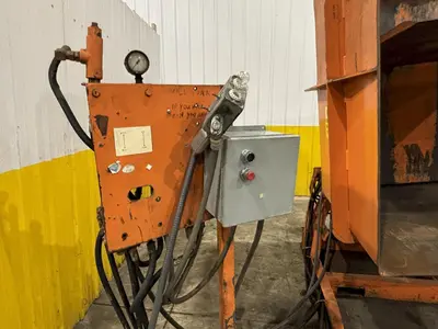 4400 LBS x 55" x 48" x 60" CHERRY HYDRAULIC PALLET INVERTER / ROTATE / FLIPPER: STOCK #23736