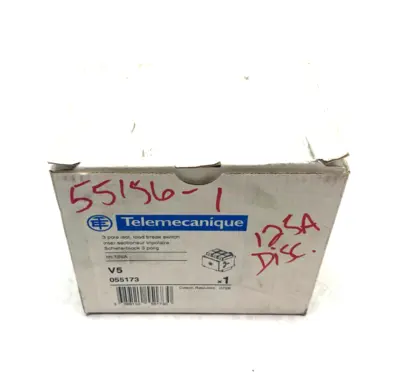 USED TELEMECANIQUE ISOL. LOAD BREAK SWITCH V5 3-POLE 125A