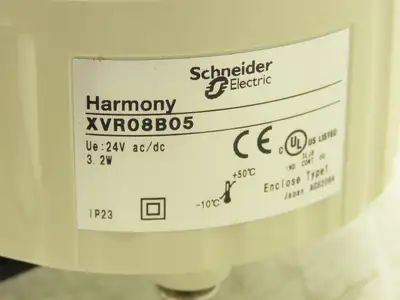 Schneider Electric XVR08B05 Harmony Rotating Beacon Light Orange 24V AC/DC