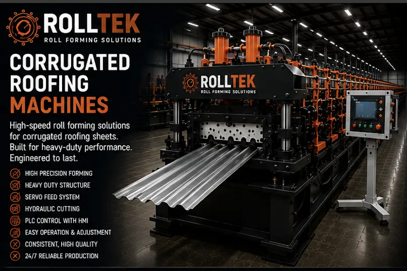 Maquina de Perfilagem para Telha Ondulada no Brasil | Rolltek RT-CR Series