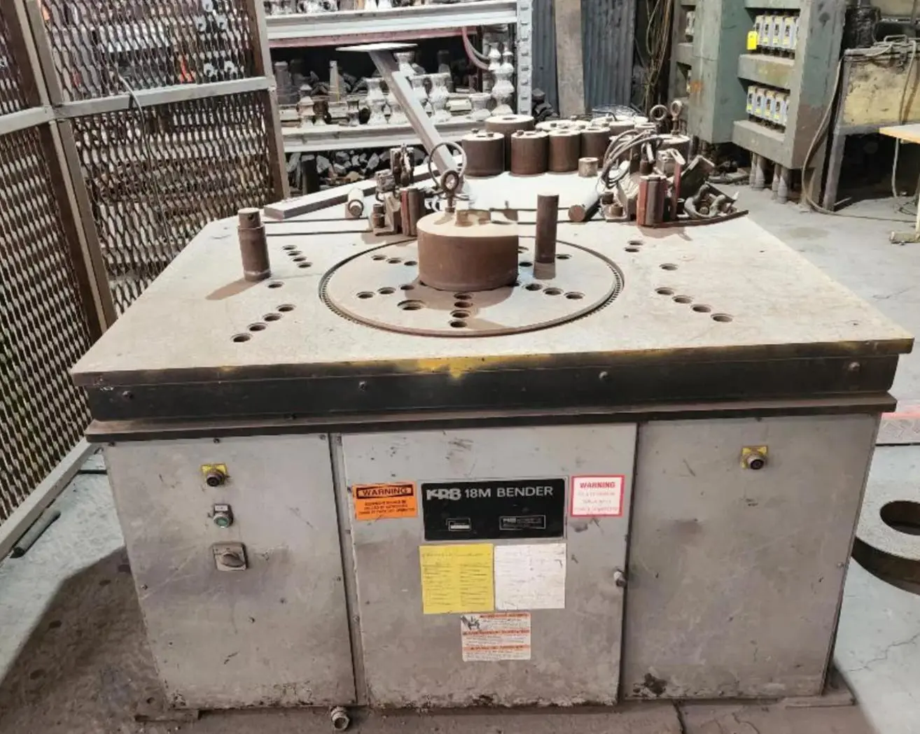 2.125" DIAMETER KRB MODEL #18M ELECTRO MECHANICAL ROTARY REBAR BENDER : YOBRO #25147