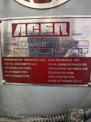 2012 ACER E-MILL 3VSII Mills, Millers, Vertical | Holland Equipment Hunters, Inc. (5)