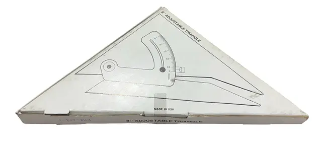PEC 8" Adjustable Triangle USA Made 0110D