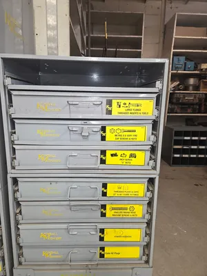 79 Kimbal sliding drawers - 7 total stacks ALL are 3/4 to fully stocked