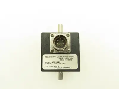 Encoder Products Co. Accu-Coder Rotary Encoder 3/8" Dual Output Shaft 24VDC