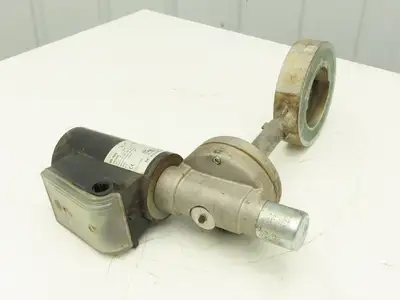Krom Schroder MB 7NQ3  4" Wafer Butterfly Valve w/Solenoid Actuator 120VAC DN100