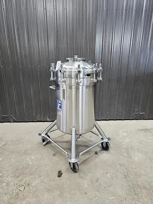 Used Feldmeier 60 Gallon Tank (Vessel), 316L Stainless Steel, Full Vacuum