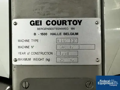 USED Courtoy GEI Courtoy Tablet Press, Model R190F/30