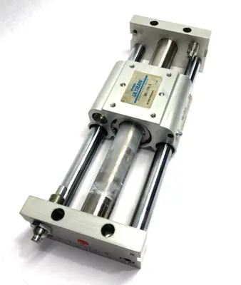 USED BIMBA ULTRAN GOLD COUP. STRENGTH RODLESS SLIDE CYLINDER, DBL-ACTING
