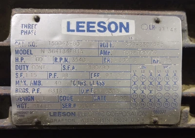 🔥LEROI AIR COMPRESSOR 60Hp