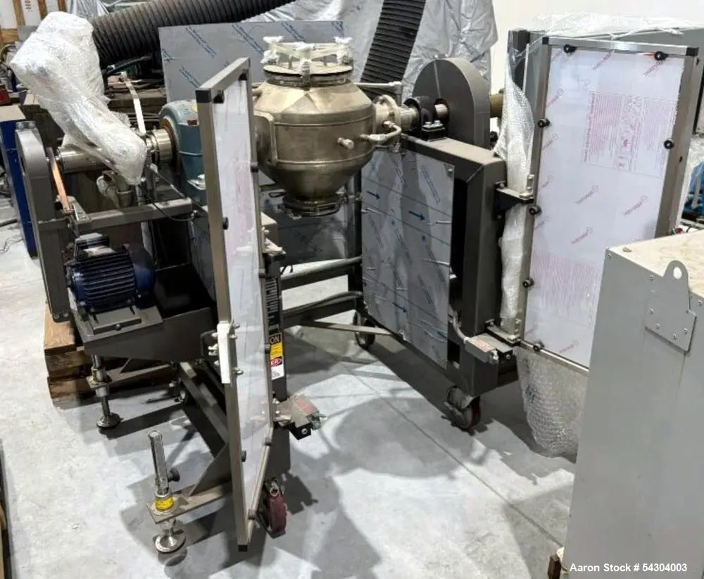 Unused Gemco 1 CF Double Cone Vacuum Dryer – Stainless Steel Vacuum Dryer with A
