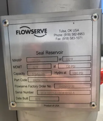 NEW FLOWSERVE PUMP SEAL COOLER / RESERVOIR