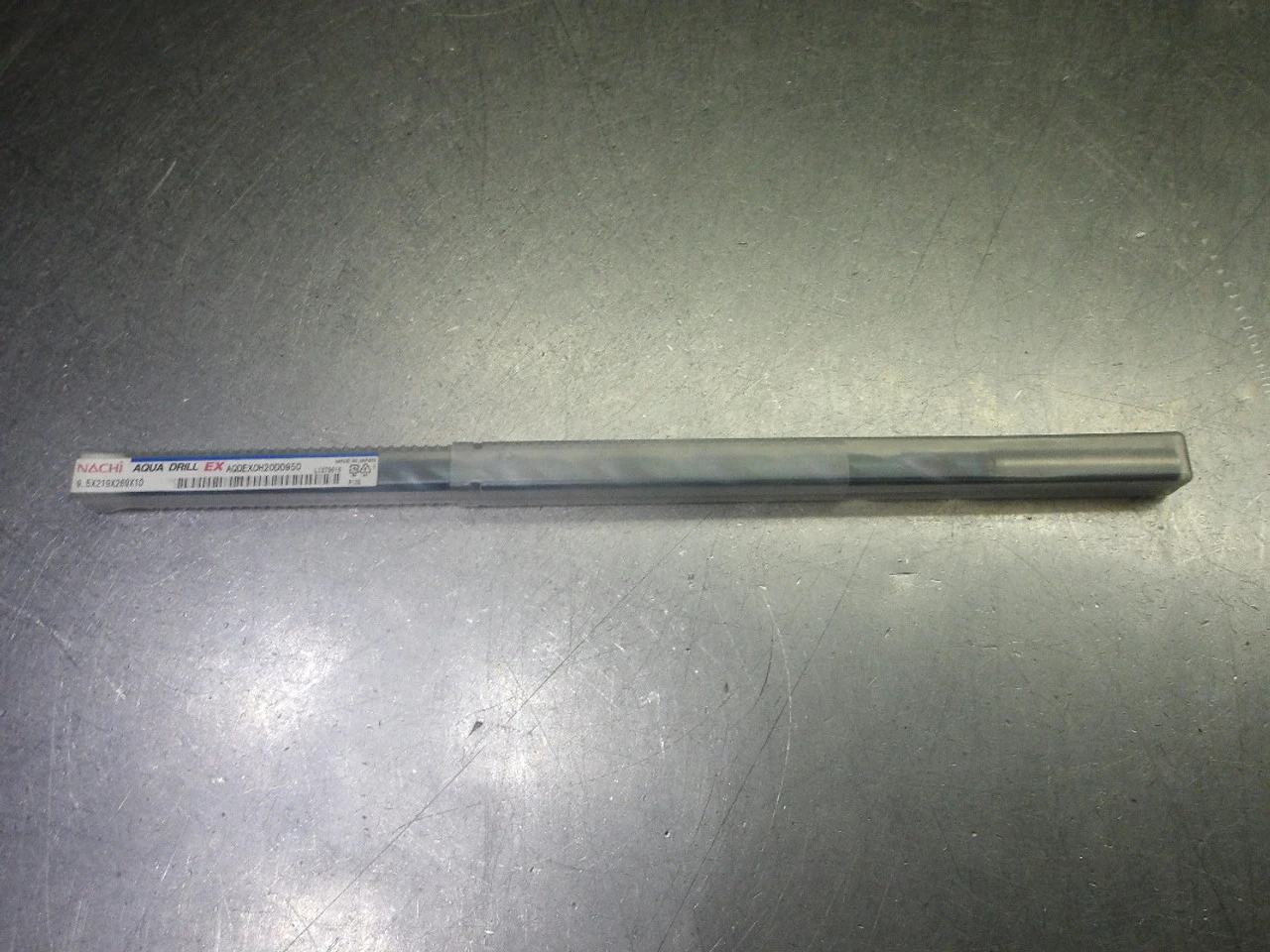 Nachi Aqua Drill EX 9.5mm Coolant Thru Carbide Drill AQDEX0h20d0950 (LOC1048B)