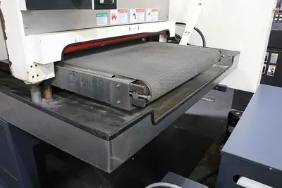 37" TIMESAVERS, LYNX SERIES, WET TWO HEAD BELT GRINDER, DEBURRING & FINISHING, MODEL: LYNX 37MWT-DB-60