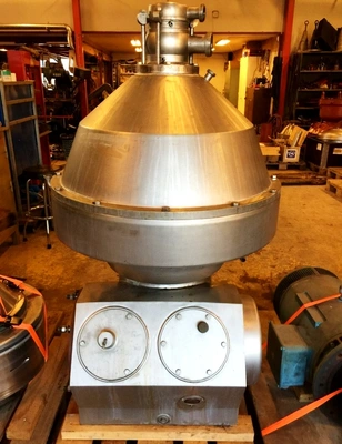 Alfa-Laval MRPX 614 HGV-74 warm milk separator, 316SS.