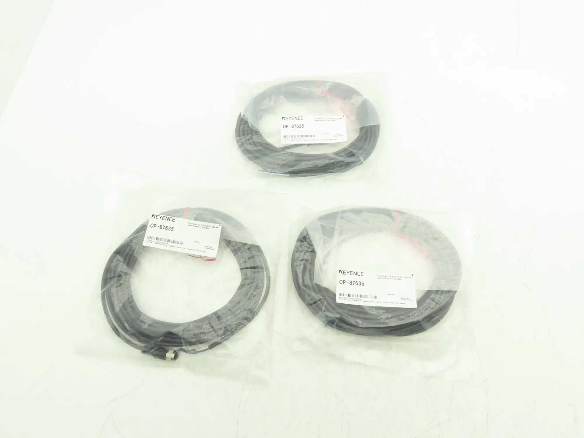 Keyence OP-87635 Connector Cable M12 Straight 10M Length  Lot of 3