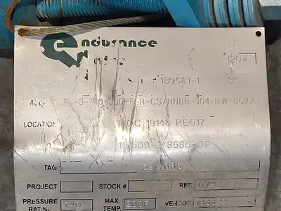 USED ENDURANCE VALVE FV-3-740-300RF-R-CS/HNBR-304-HW-DC/X