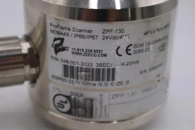 ZEECO ZPF-130 PROFLAME SCANNER 048-001-3133 USED UNIT STOCK 1828B