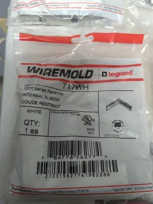 New | in-Stock WIREMOLD 717WH Miscellaneous Equipment (Electrical & Power) | Surplus Asset Holdings #1200945