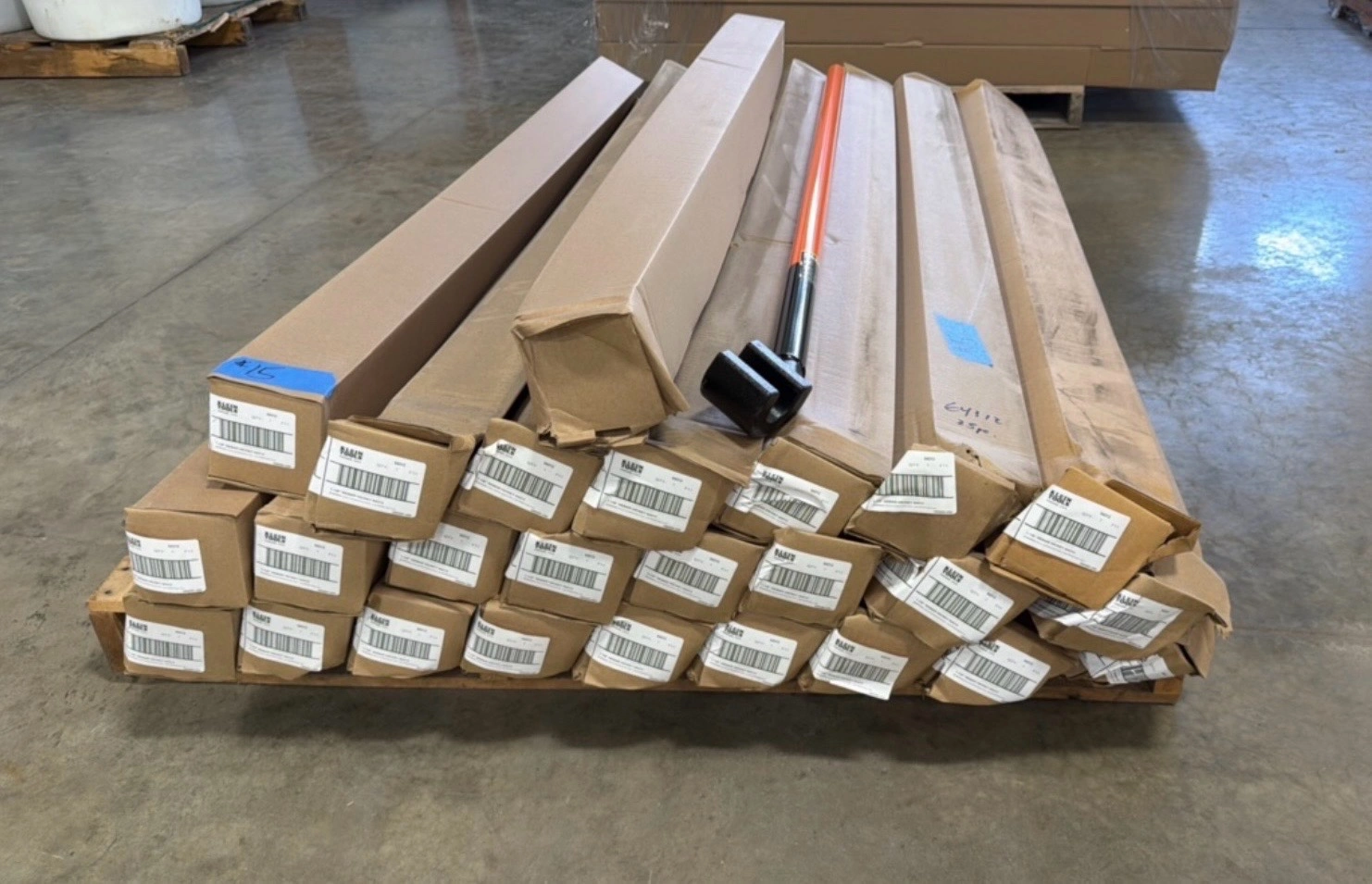 $4,750 total value on this pallet based on Amazon Prices. Amazon has them for $190 each. Pallet of 25 New Klein  Rebar Hickey Tools model # 64312